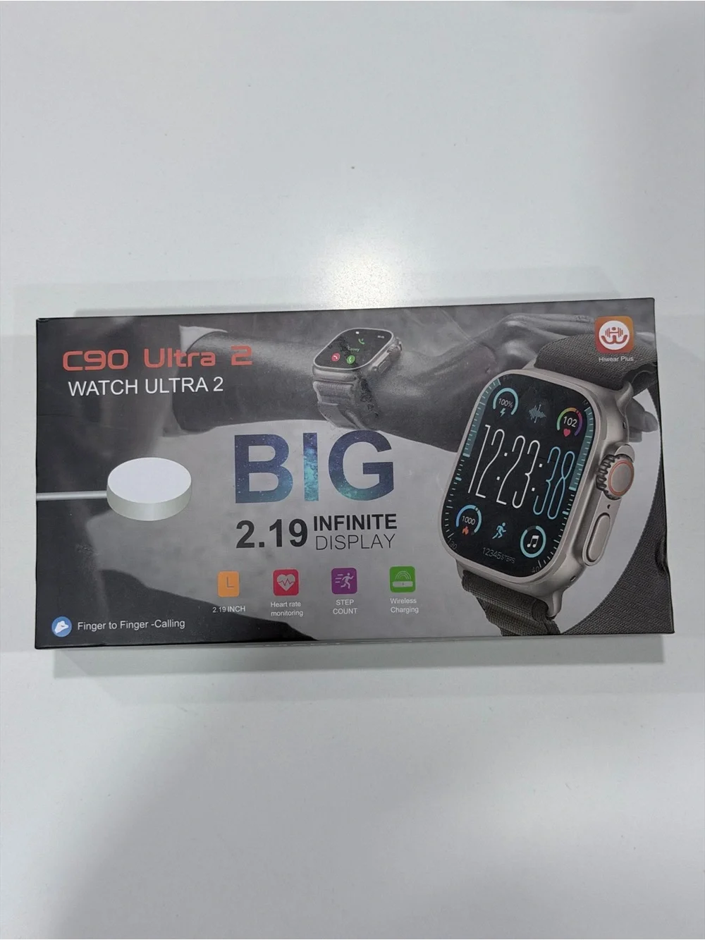 C90 Ultra 2 Smartwatch - Silver with Black Band